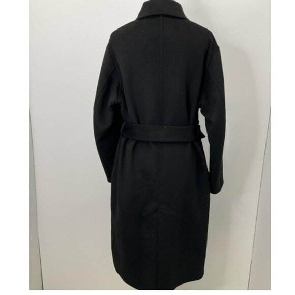 Uniqlo x JW Anderson Black Wool Trench Double Face Belted Coat Women's XS NWT - Picture 5 of 13